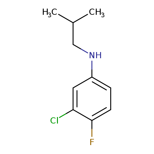 3-chloro-4-fluoro-N-(2-methylpropyl)aniline