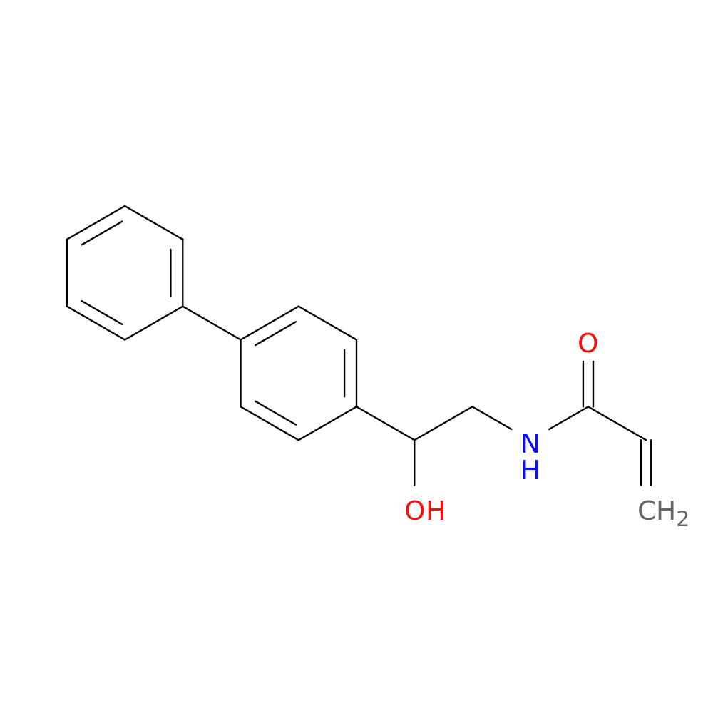 N-[2-hydroxy-2-(4-phenylphenyl)ethyl]prop-2-enamide