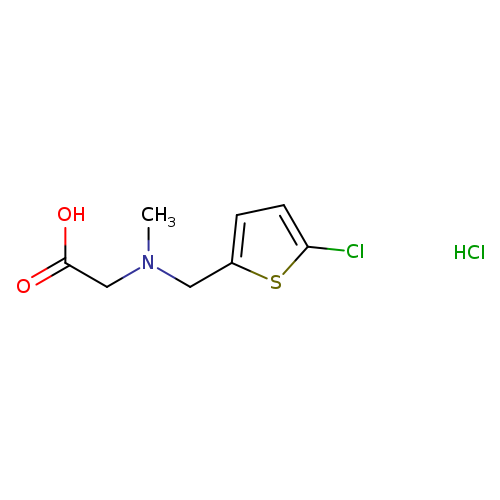 2-{[(5-chlorothiophen-2-yl)methyl](methyl)amino}acetic acid hydrochloride