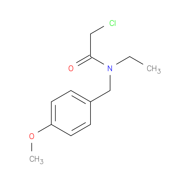 2-chloro-N-ethyl-N-[(4-methoxyphenyl)methyl]acetamide