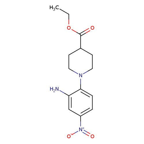 Ethyl 1-(2-amino-4-nitrophenyl)-4-piperidinecarboxylate