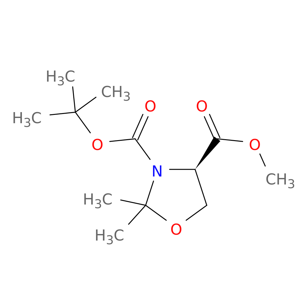 Methyl (R)-N-Boc-2,2-dimethyloxazolidine-4-carboxylate