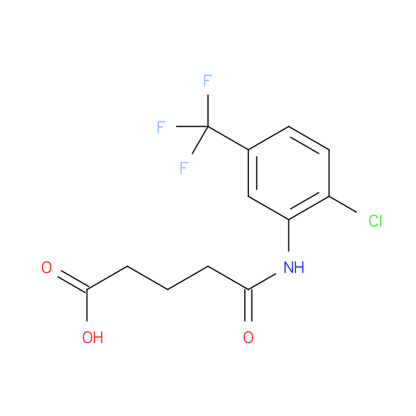 5-([2-Chloro-5-(trifluoromethyl)phenyl]amino)-5-oxopentanoic acid