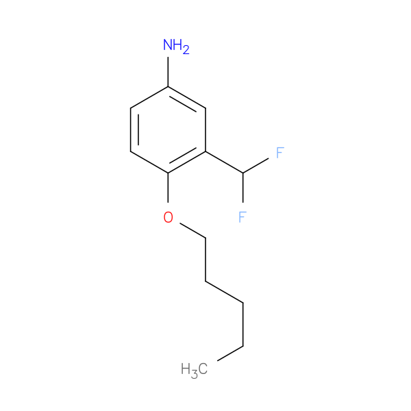 3-(Difluoromethyl)-4-(pentyloxy)aniline