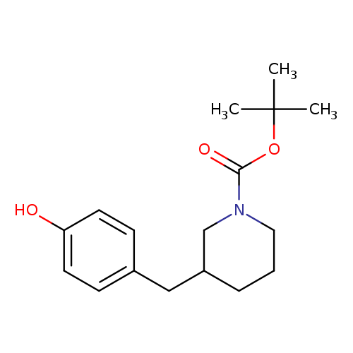tert-butyl 3-[(4-hydroxyphenyl)methyl]piperidine-1-carboxylate