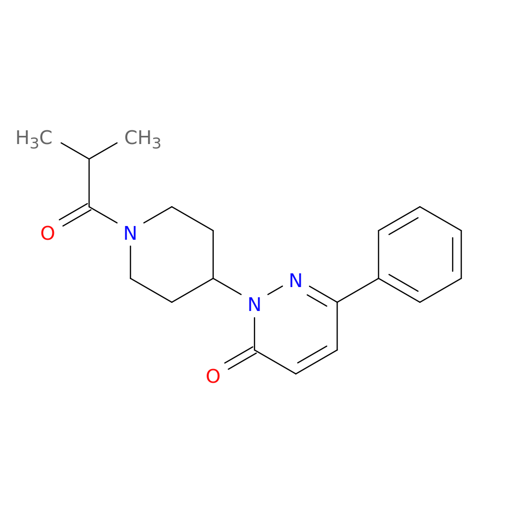 2-[1-(2-methylpropanoyl)piperidin-4-yl]-6-phenyl-2,3-dihydropyridazin-3-one