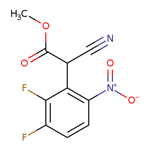 Methyl 2-cyano-2-(2,3-difluoro-6-nitrophenyl)acetate