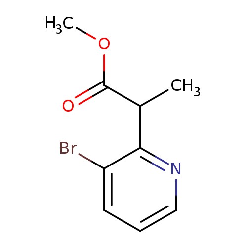 methyl2-(3-bromopyridin-2-yl)propanoate