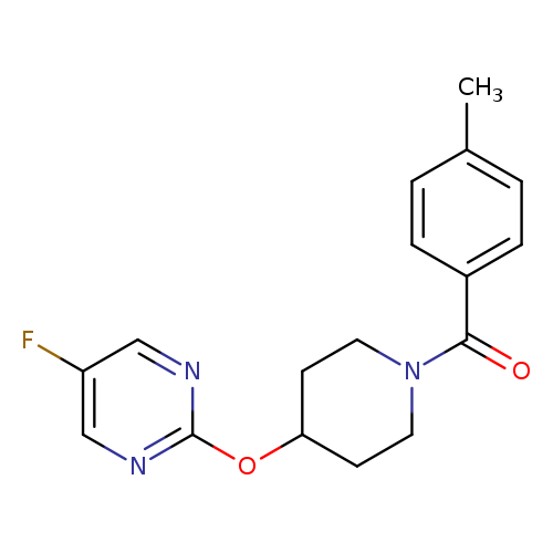 5-fluoro-2-{[1-(4-methylbenzoyl)piperidin-4-yl]oxy}pyrimidine