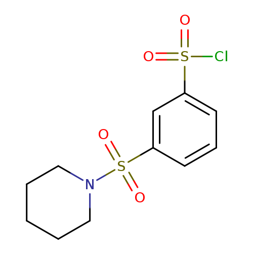 3-(piperidine-1-sulfonyl)benzene-1-sulfonyl chloride