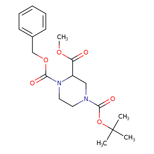 1,2,4-Piperazinetricarboxylic acid, 4-(1,1-dimethylethyl) 2-methyl 1-(phenylmethyl) ester
