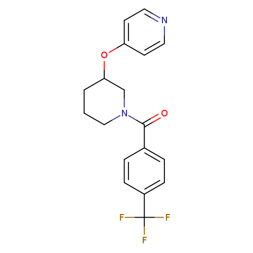 4-({1-[4-(trifluoromethyl)benzoyl]piperidin-3-yl}oxy)pyridine