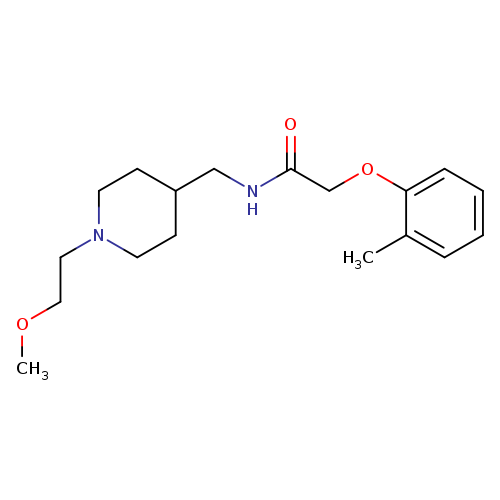 N-{[1-(2-methoxyethyl)piperidin-4-yl]methyl}-2-(2-methylphenoxy)acetamide