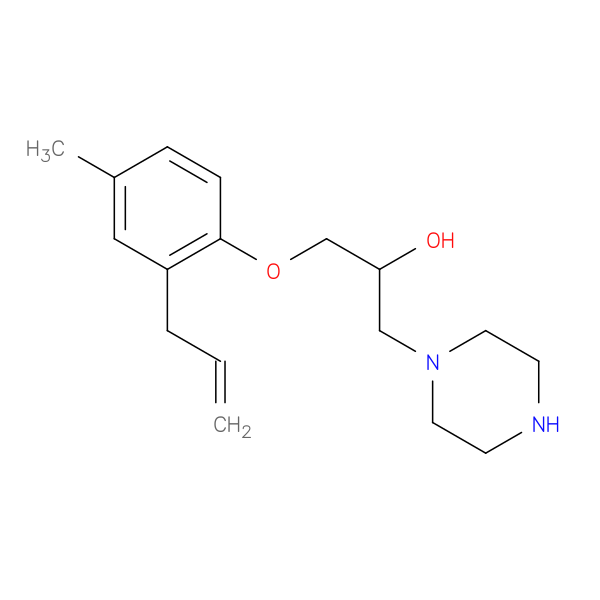 1-(2-allyl-4-methylphenoxy)-3-piperazin-1-ylpropan-2-ol hydrochloride