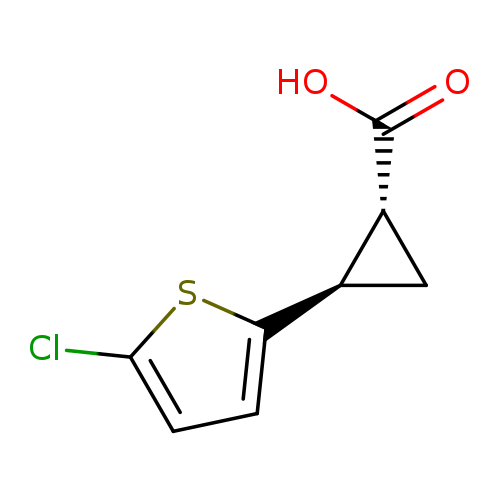 rac-(1R,2R)-2-(5-chlorothiophen-2-yl)cyclopropane-1-carboxylic acid, trans