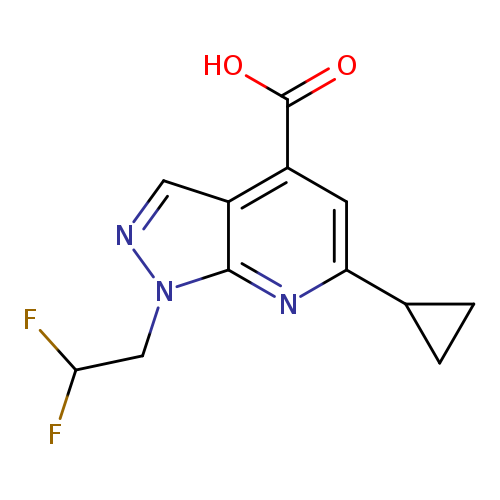 6-Cyclopropyl-1-(2,2-difluoroethyl)-1H-pyrazolo[3,4-b]pyridine-4-carboxylic acid