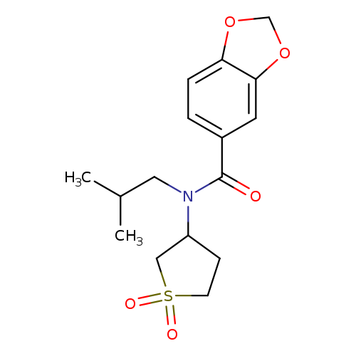 N-(1,1-dioxo-1lambda6-thiolan-3-yl)-N-(2-methylpropyl)-2H-1,3-benzodioxole-5-carboxamide