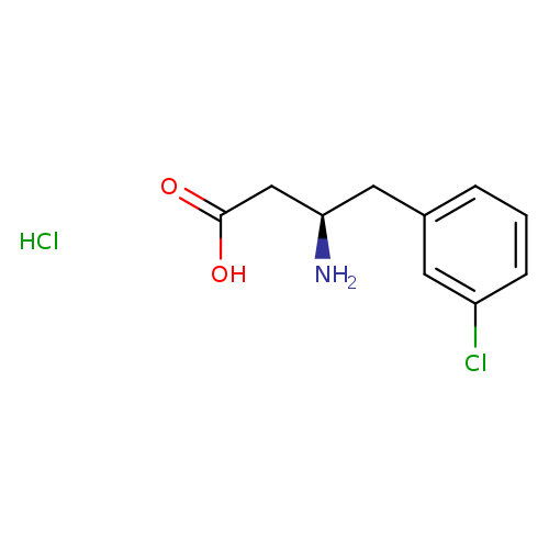 Benzenebutanoic acid, Î²-amino-3-chloro-, hydrochloride(1:1), (Î²R)-