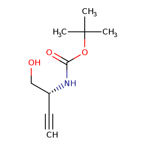 Carbamic acid, N-[(1R)-1-(hydroxymethyl)-2-propyn-1-yl]-, 1,1-dimethylethyl ester