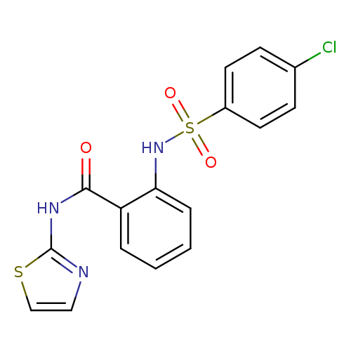 2-(4-chlorobenzenesulfonamido)-N-(1,3-thiazol-2-yl)benzamide