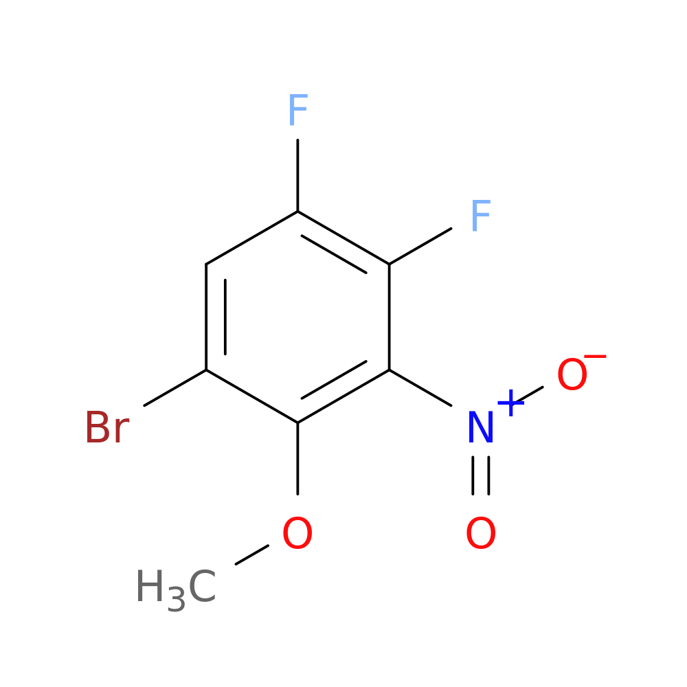 1-bromo-4,5-difluoro-2-methoxy-3-nitrobenzene
