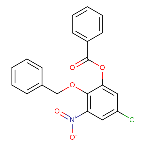 2-(benzyloxy)-5-chloro-3-nitrophenyl benzenecarboxylate