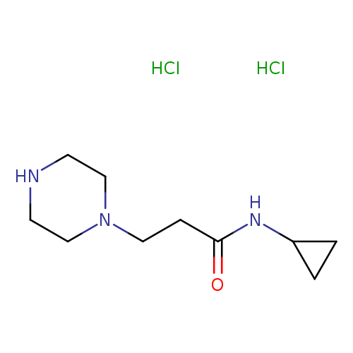 N-cyclopropyl-3-(piperazin-1-yl)propanamide dihydrochloride