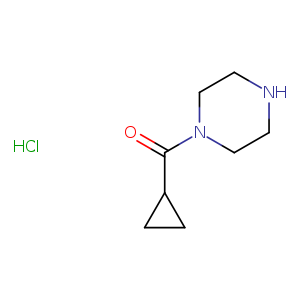 Methanone, cyclopropyl-1-piperazinyl-, hydrochloride (1:1)