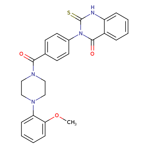 3-{4-[4-(2-methoxyphenyl)piperazine-1-carbonyl]phenyl}-2-sulfanylidene-1,2,3,4-tetrahydroquinazolin-4-one