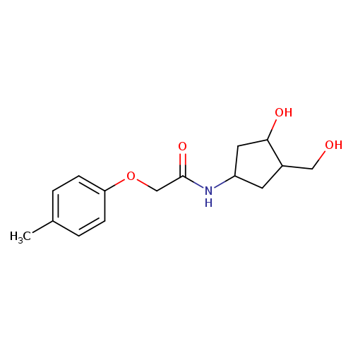 N-[3-hydroxy-4-(hydroxymethyl)cyclopentyl]-2-(4-methylphenoxy)acetamide