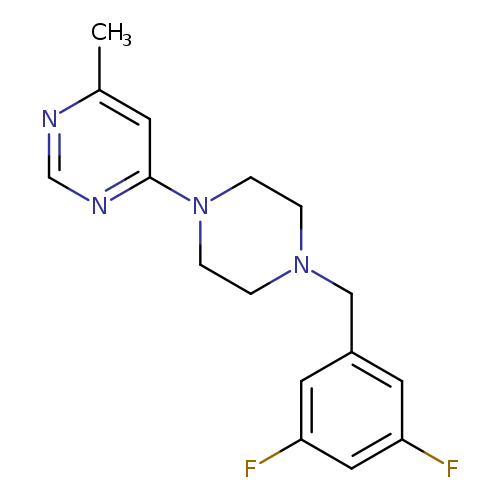 4-{4-[(3,5-difluorophenyl)methyl]piperazin-1-yl}-6-methylpyrimidine