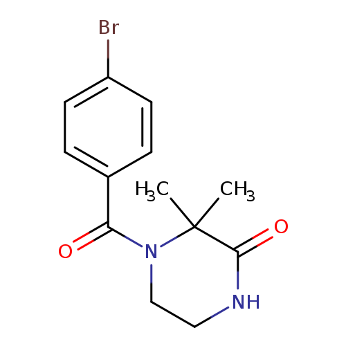 4-(4-bromobenzoyl)-3,3-dimethylpiperazin-2-one
