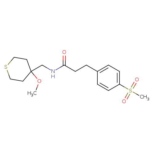 3-(4-methanesulfonylphenyl)-N-[(4-methoxythian-4-yl)methyl]propanamide
