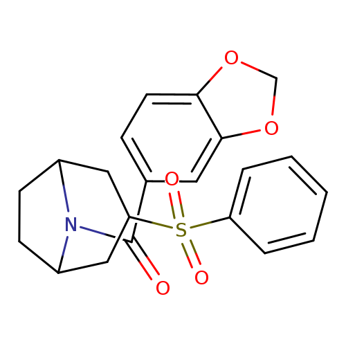 3-(benzenesulfonyl)-8-(2H-1,3-benzodioxole-5-carbonyl)-8-azabicyclo[3.2.1]octane
