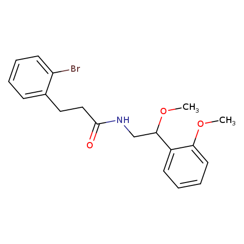 3-(2-bromophenyl)-N-[2-methoxy-2-(2-methoxyphenyl)ethyl]propanamide