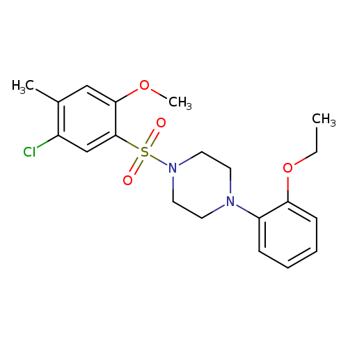 1-(5-chloro-2-methoxy-4-methylbenzenesulfonyl)-4-(2-ethoxyphenyl)piperazine