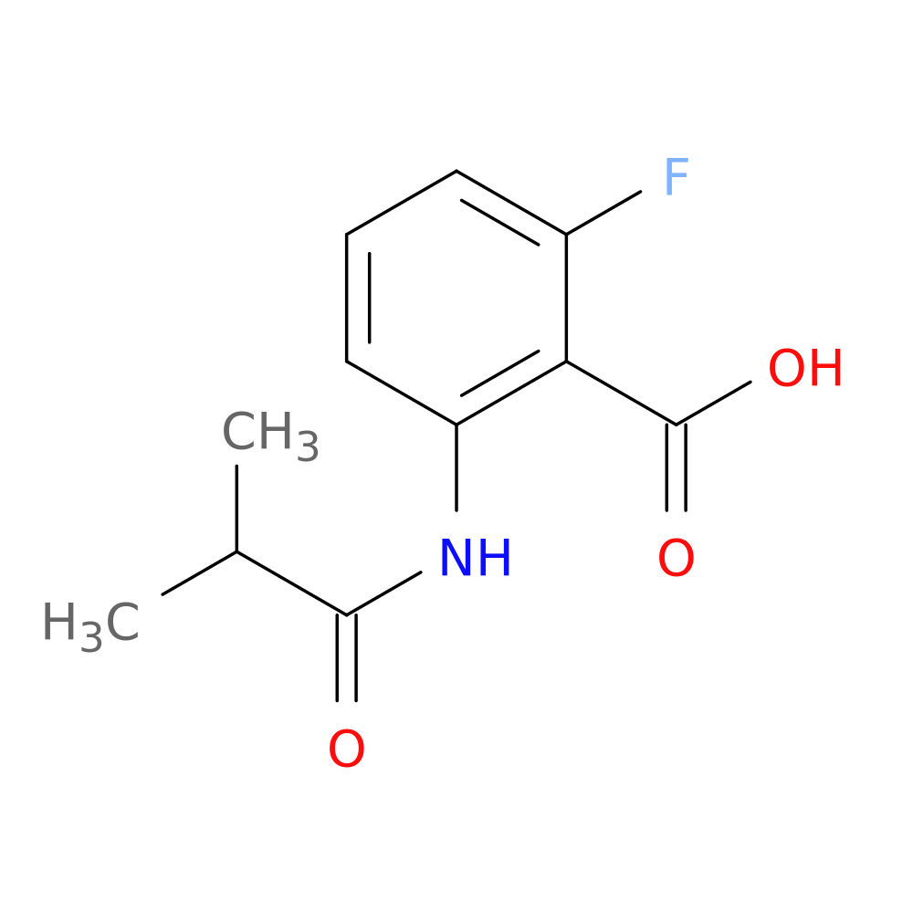 2-fluoro-6-(2-methylpropanamido)benzoic acid