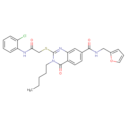 2-({[(2-chlorophenyl)carbamoyl]methyl}sulfanyl)-N-[(furan-2-yl)methyl]-4-oxo-3-pentyl-3,4-dihydroquinazoline-7-carboxamide