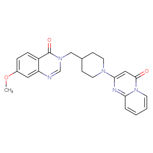 7-methoxy-3-[(1-{4-oxo-4H-pyrido[1,2-a]pyrimidin-2-yl}piperidin-4-yl)methyl]-3,4-dihydroquinazolin-4-one