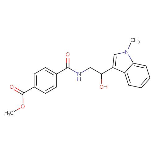 methyl 4-{[2-hydroxy-2-(1-methyl-1H-indol-3-yl)ethyl]carbamoyl}benzoate