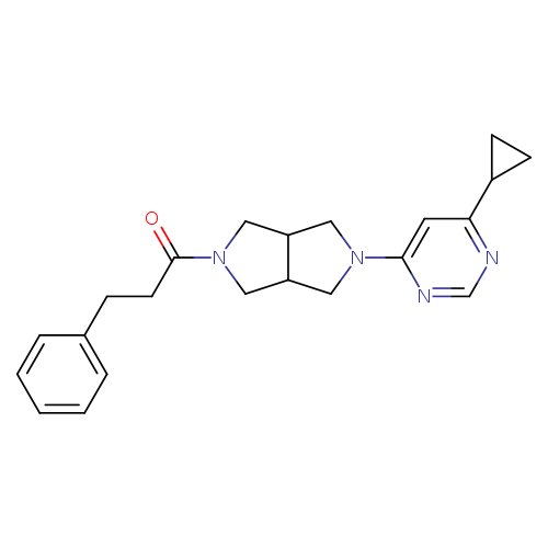 1-[5-(6-cyclopropylpyrimidin-4-yl)-octahydropyrrolo[3,4-c]pyrrol-2-yl]-3-phenylpropan-1-one