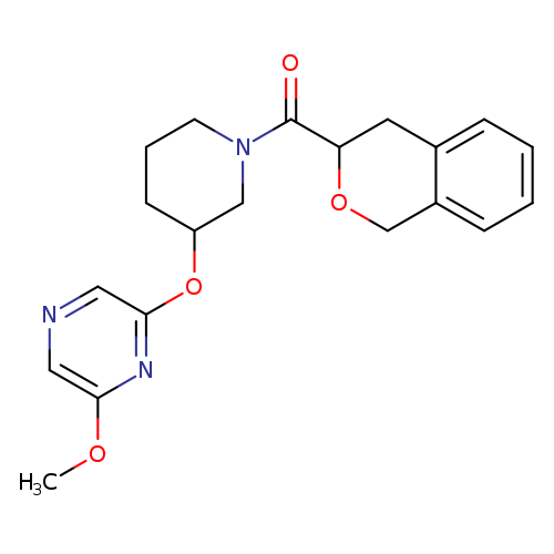 2-{[1-(3,4-dihydro-1H-2-benzopyran-3-carbonyl)piperidin-3-yl]oxy}-6-methoxypyrazine