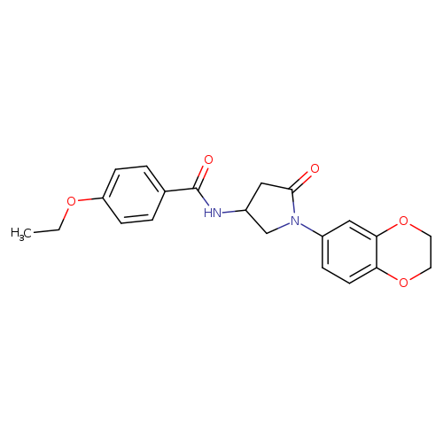 N-[1-(2,3-dihydro-1,4-benzodioxin-6-yl)-5-oxopyrrolidin-3-yl]-4-ethoxybenzamide