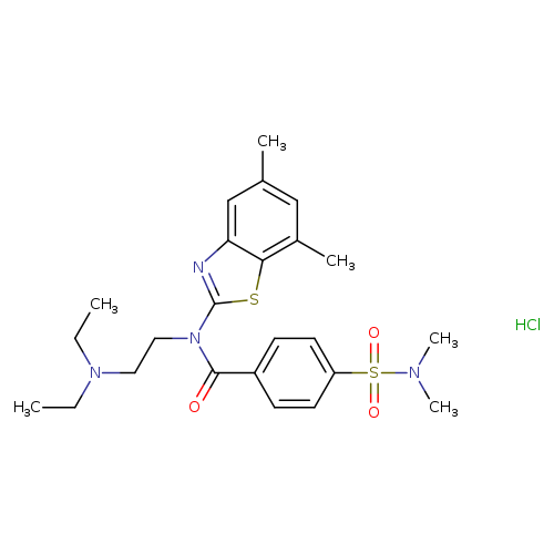N-[2-(diethylamino)ethyl]-N-(5,7-dimethyl-1,3-benzothiazol-2-yl)-4-(dimethylsulfamoyl)benzamide hydrochloride