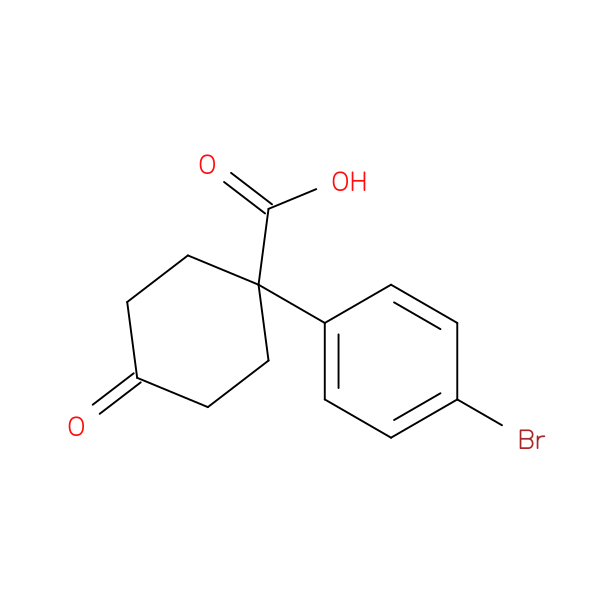 1-(4-Bromophenyl)-4-oxocyclohexanecarboxylic acid