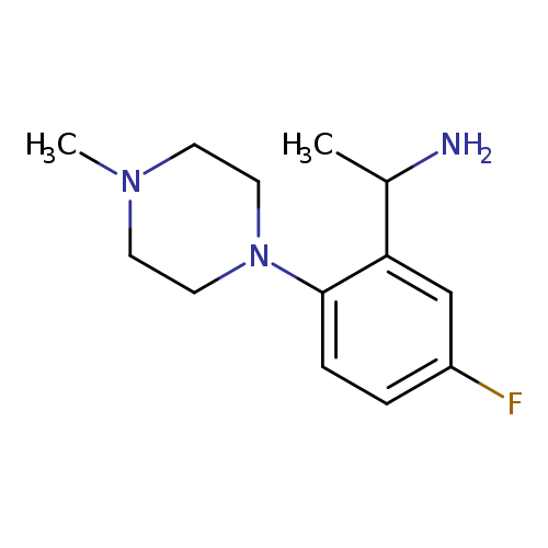 1-[5-Fluoro-2-(4-methylpiperazin-1-yl)phenyl]ethan-1-amine