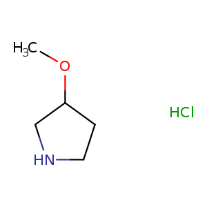 Pyrrolidine, 3-methoxy-, hydrochloride (1:1)