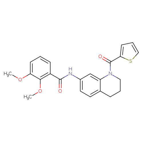 2,3-dimethoxy-N-[1-(thiophene-2-carbonyl)-1,2,3,4-tetrahydroquinolin-7-yl]benzamide