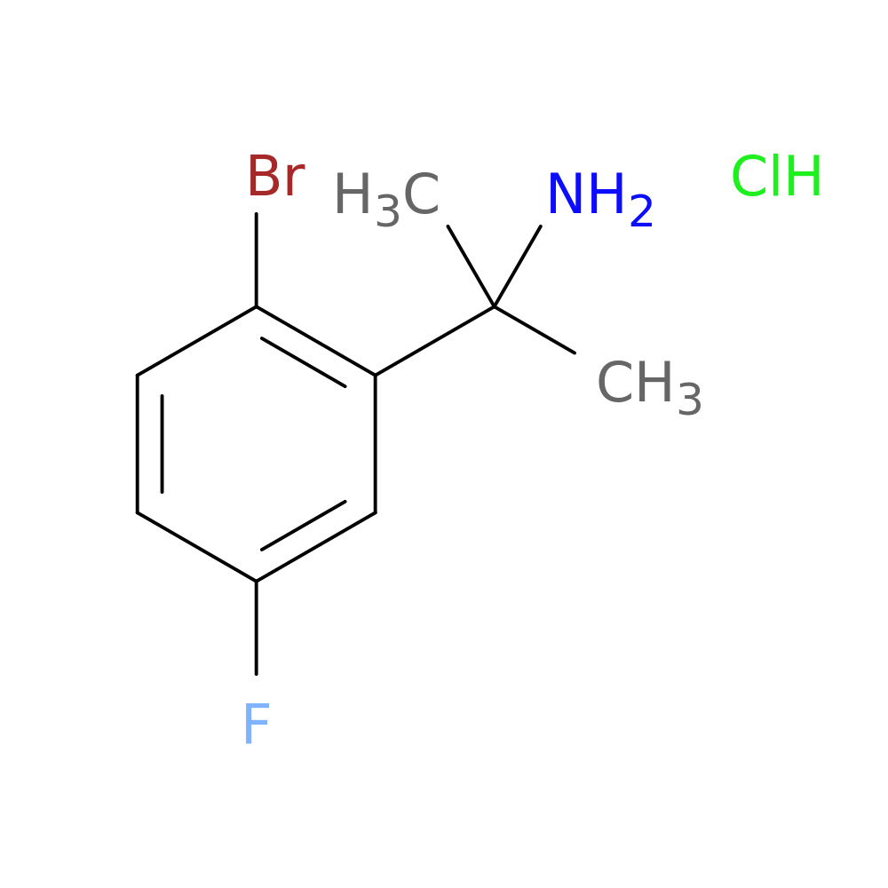 2-(2-bromo-5-fluorophenyl)propan-2-amine hydrochloride