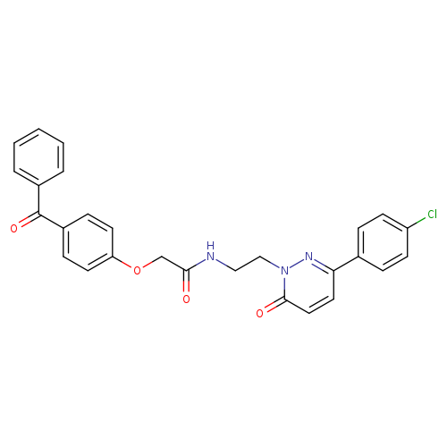 2-(4-benzoylphenoxy)-N-{2-[3-(4-chlorophenyl)-6-oxo-1,6-dihydropyridazin-1-yl]ethyl}acetamide